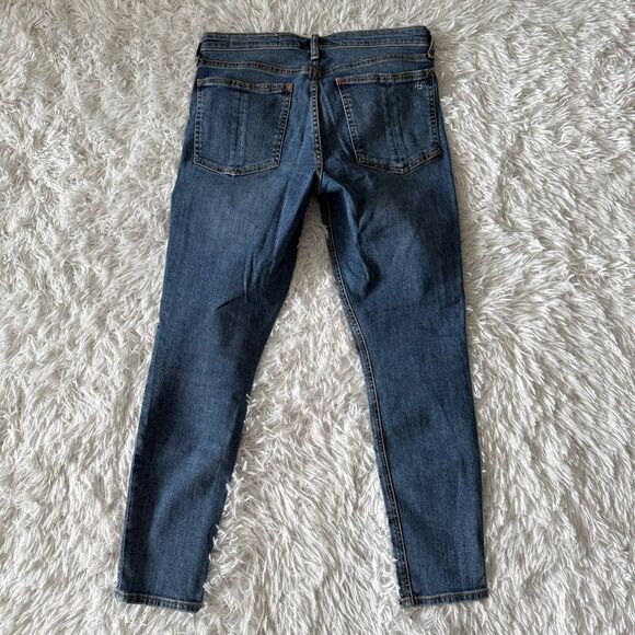 rag & bone Cate Mid-Rise Ankle Skinny Jeans in Medium Wash Size 29 - Picture 7 of 9